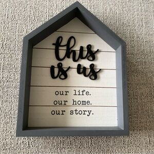 🏡HP🏡Modern Gray and Black Art & Decals Wall Decor